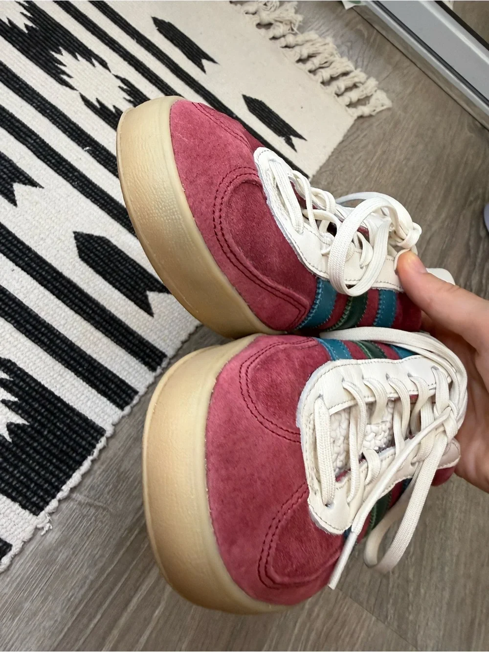 Adidas Gazelle Indoor Collegiate Burgundy/Arctc Fusion/Collegiate Green Size 7.5